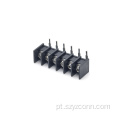 Blocos terminais de barreira de passo de 9,5 mm preto 6P